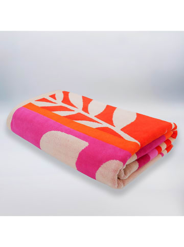 Le Comptoir de la Plage Strandtuch ''Chincha'' in Pink/ Orange - (L)175 x (B)100 cm