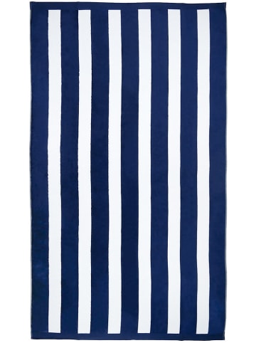 Le Comptoir de la Plage Strandtuch ''Bahia'' in Dunkelblau/ Weiß - (L)175 x (B)100 cm