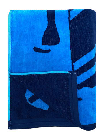Le Comptoir de la Plage Strandtuch ''Lombok'' in Blau - (L)170 x (B)90 cm