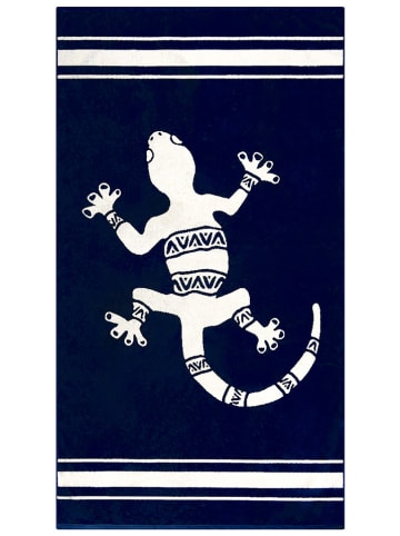 Le Comptoir de la Plage Strandlaken "Sistelo" donkerblauw - (L)170 x (B)90 cm