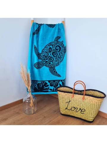Le Comptoir de la Plage Strandtuch ''Lagao'' in Hellblau - (L)170 x (B)90 cm