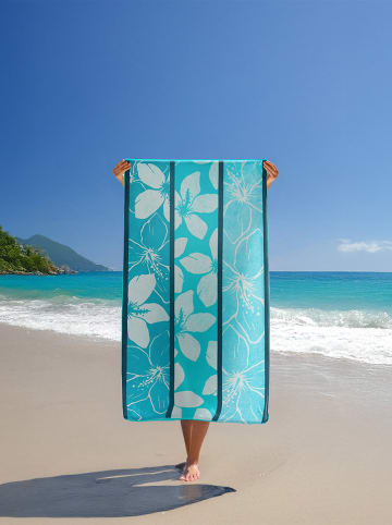 Le Comptoir de la Plage Strandtuch ''Miyako'' in Türkis - (L)170 x (B)90 cm
