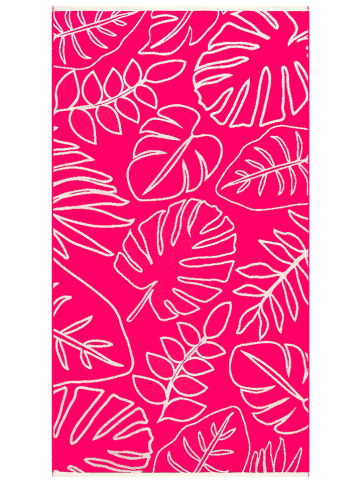 Le Comptoir de la Plage Strandlaken "Colca" roze - (L)170 x (B)90 cm