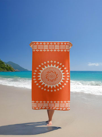 Le Comptoir de la Plage Strandlaken "Oranza" oranje - (L)170 x (B)90 cm