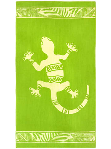 Le Comptoir de la Plage Strandlaken "Cosmo" groen - (L)170 x (B)90 cm
