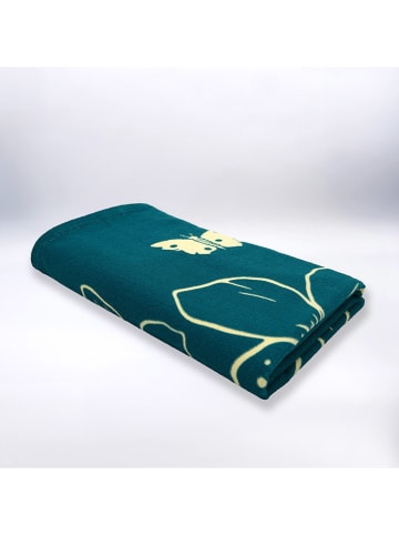 Le Comptoir de la Plage Mikrofaser-Strandtuch ''Serifos'' in Petrol - (L)170 x (B)90 cm