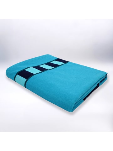 Le Comptoir de la Plage Mikrofaser-Strandtuch ''Galapagos'' in Blau - (L)170 x (B)140 cm