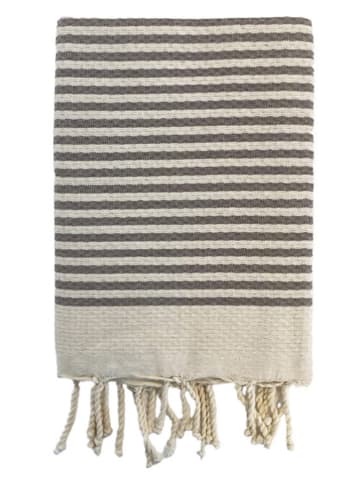 Le Comptoir de la Plage Fouta ''Yadara'' in Taupe/ Beige - (L)200 x (B)100 cm