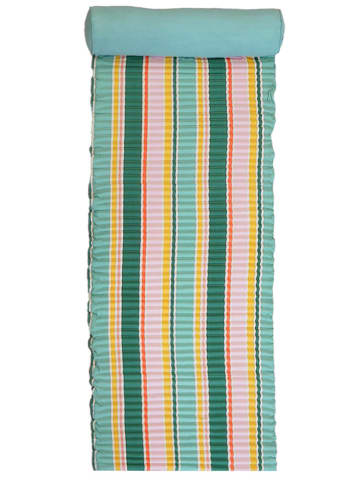 Le Comptoir de la Plage Strandmatte "Dalia" in Türkis/ Rosa - (L)180 x (B)60 cm