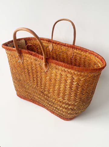Le Comptoir de la Plage Strandtasche "Aravola" in Orange - (B)55 x (H)30 x (T)25 cm