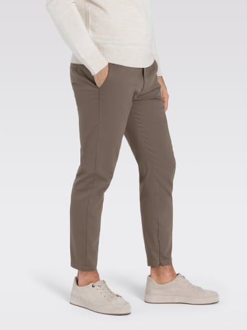MAC Spodnie chino w kolorze szarobrązowym