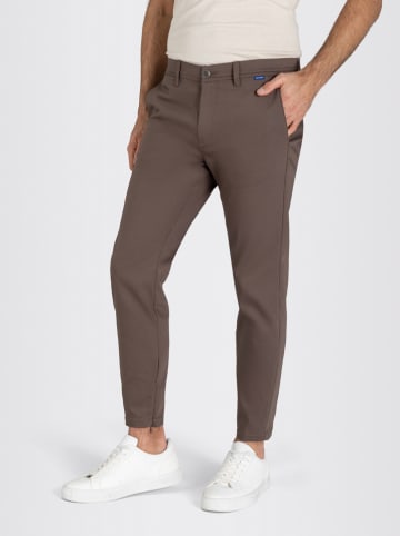 MAC Spodnie chino w kolorze szarobrązowym