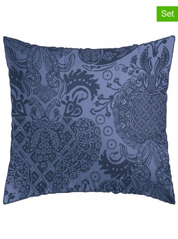 CXL by Christian Lacroix 2-delige set: satijnen kussenslopen donkerblauw