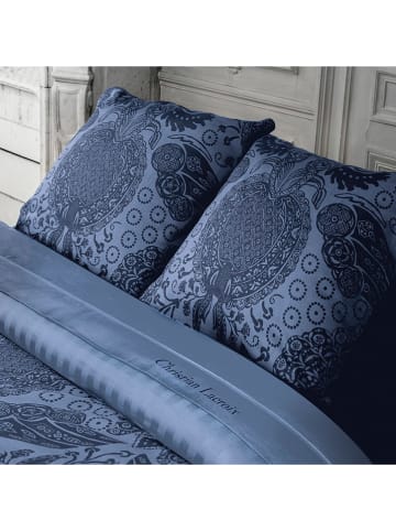 CXL by Christian Lacroix 2er-Set: Satin-Kissenbezüge in Dunkelblau