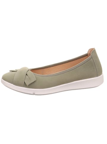 Legero Skórzane baleriny "Lucca" w kolorze khaki