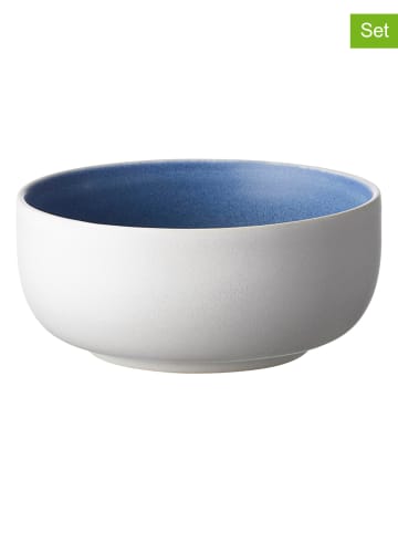 Studio Round 6er-Set: Schalen "North" in Weiß/ Blau - Ø 11 cm