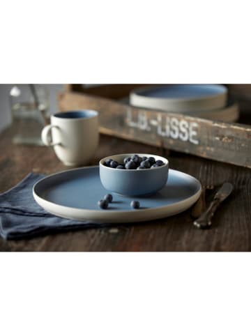 Studio Round 6er-Set: Speiseteller "North" in Blau - Ø 27 cm