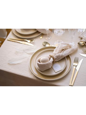 Studio Round 6er-Set: Speiseteller "North" in Creme - Ø 27 cm