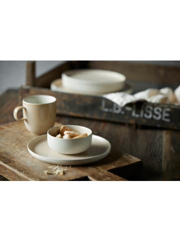 Studio Round 6er-Set: Lunchteller "North" in Creme - Ø 21 cm