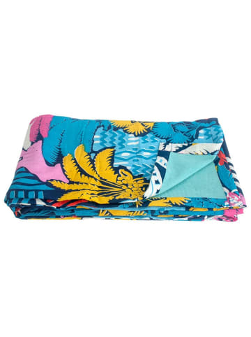Isla Bonita by SIGRIS Pareo in Hellbau/ Gelb - (L)170 x (B)100 cm