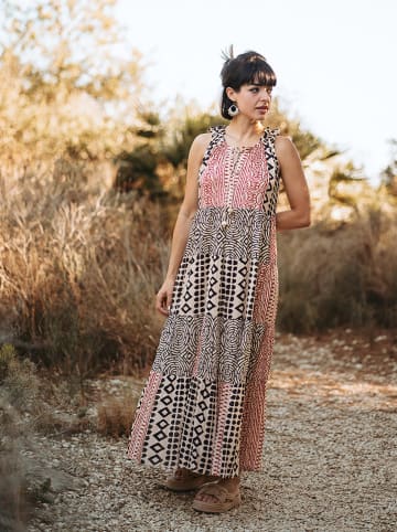 Isla Bonita by SIGRIS Jurk zwart/rood/crème