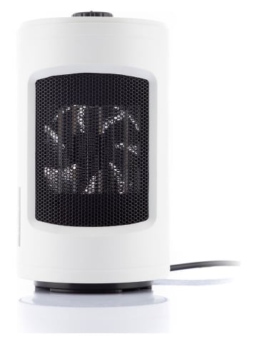 InnovaGoods Zelfdraaiende keramische verwarming wit/zwart - (H)23,5 cm