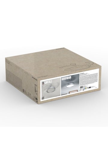 InnovaGoods Plafondventilator met ledlamp wit/zilverkleurig - (H)40,5 cm