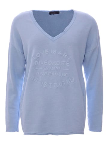 Zwillingsherz Sweatshirt in Hellblau