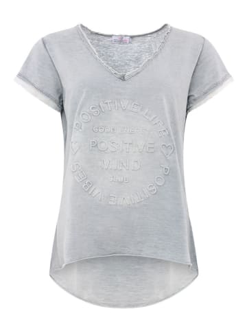 Zwillingsherz Shirt in Grau