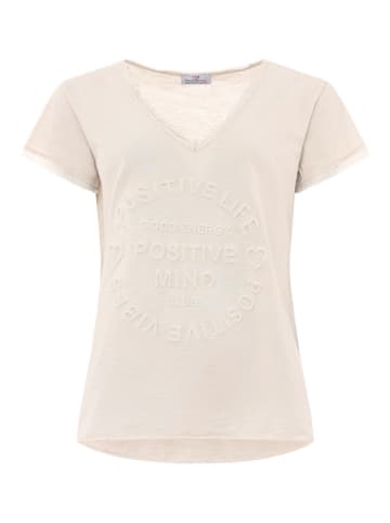 Zwillingsherz Shirt in Beige