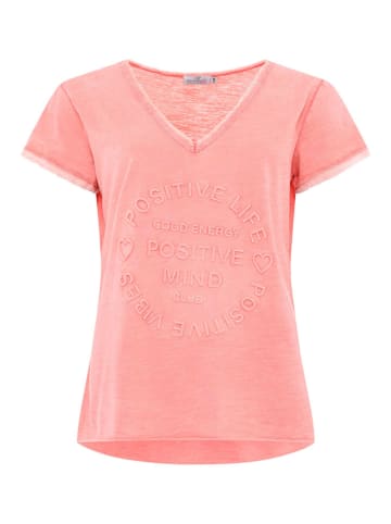 Zwillingsherz Shirt in Lachs