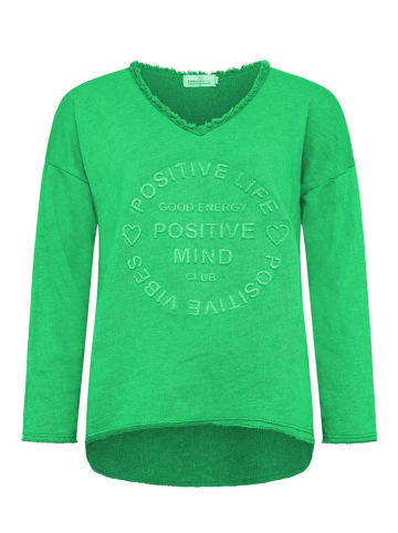 Zwillingsherz Sweatshirt in Grün