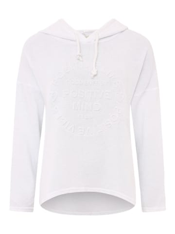 Zwillingsherz Hoodie "Positiv Mind" in Weiß