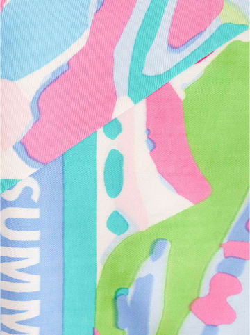 Zwillingsherz Dreieckstuch "Summer Flower Art" in Bunt - (L)200 x (B)100 cm