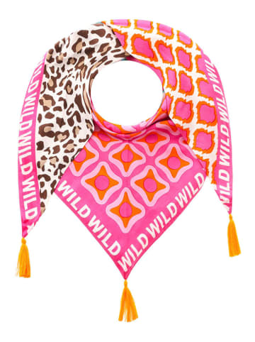 Zwillingsherz Driehoekige doek "Grafisch Wild" meerkleurig - (L)200 x (B)100 cm