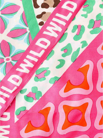Zwillingsherz Dreieckstuch "Grafisch Wild" in Bunt - (L)200 x (B)100 cm