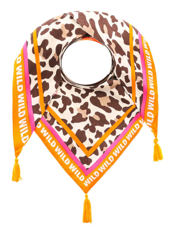 Zwillingsherz Driehoekige doek "Leomit Streifen" meerkleurig - (L)200 x (B)100 cm