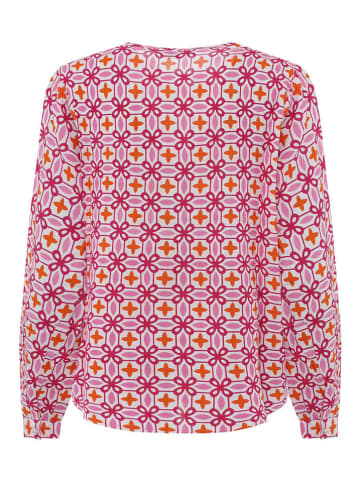 Zwillingsherz Blouse "Grafisch Classic" roze