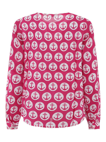 Zwillingsherz Bluse "Maritime Kreise" in Pink