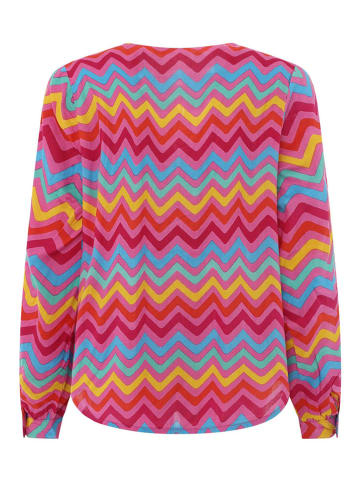 Zwillingsherz Blouse "Bunte Wellen" meerkleurig