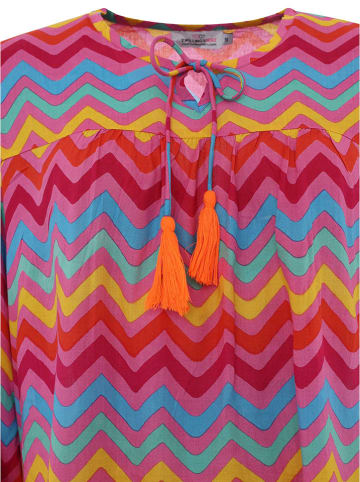 Zwillingsherz Blouse "Bunte Wellen" meerkleurig
