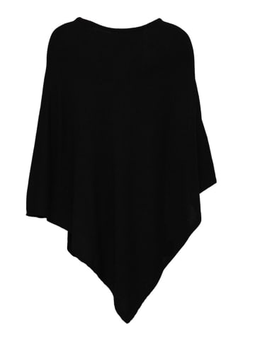Zwillingsherz Poncho in Schwarz