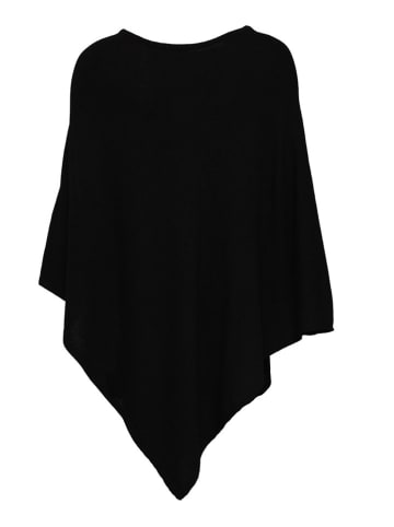 Zwillingsherz Poncho in Schwarz