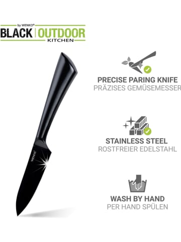 Wenko Schälmesser ''Ace'' in Schwarz - (L)20 cm