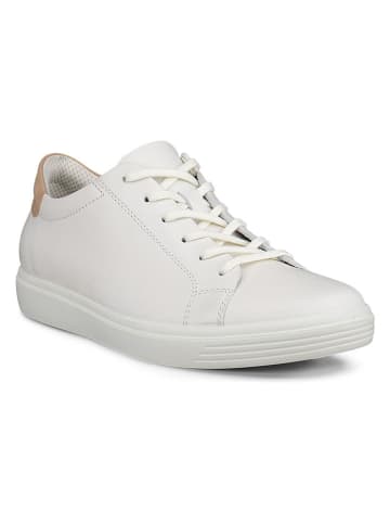 Ecco Leder-Sneakers "Classic" in Weiß