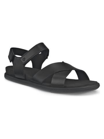 Ecco Leder-Sandalen "Damara" in Schwarz