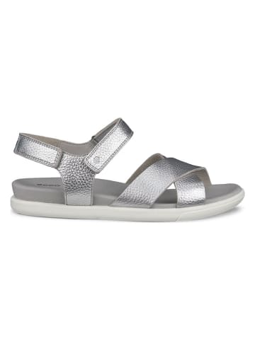 Ecco Leder-Sandalen "Damara" in Silber