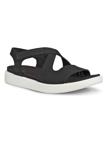 Ecco Leren sandalen "Flowt" zwart