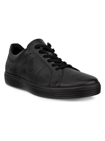 Ecco Skórzane sneakersy "Classic" w kolorze czarnym