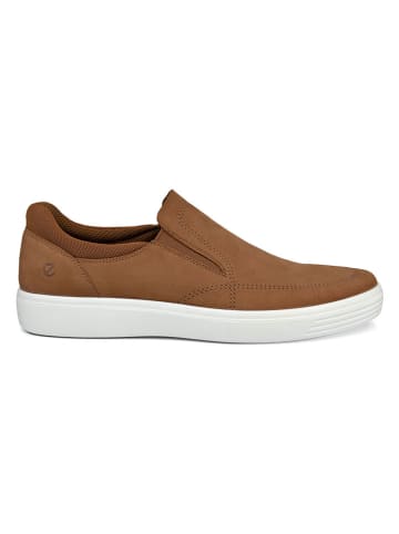 Ecco Leder-Slipper "Classic" in Hellbraun